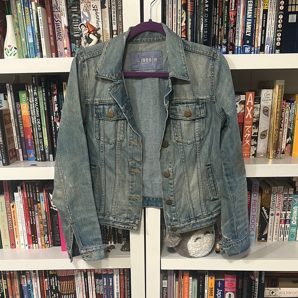 GAP Distressed Denim Jacket
